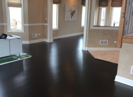 Aurora Hallway with Hardwood Flooring Installation